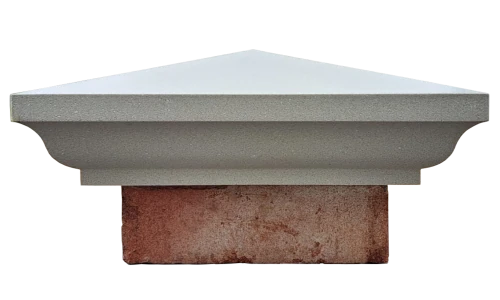 Our one brick pier cap standing on a brick